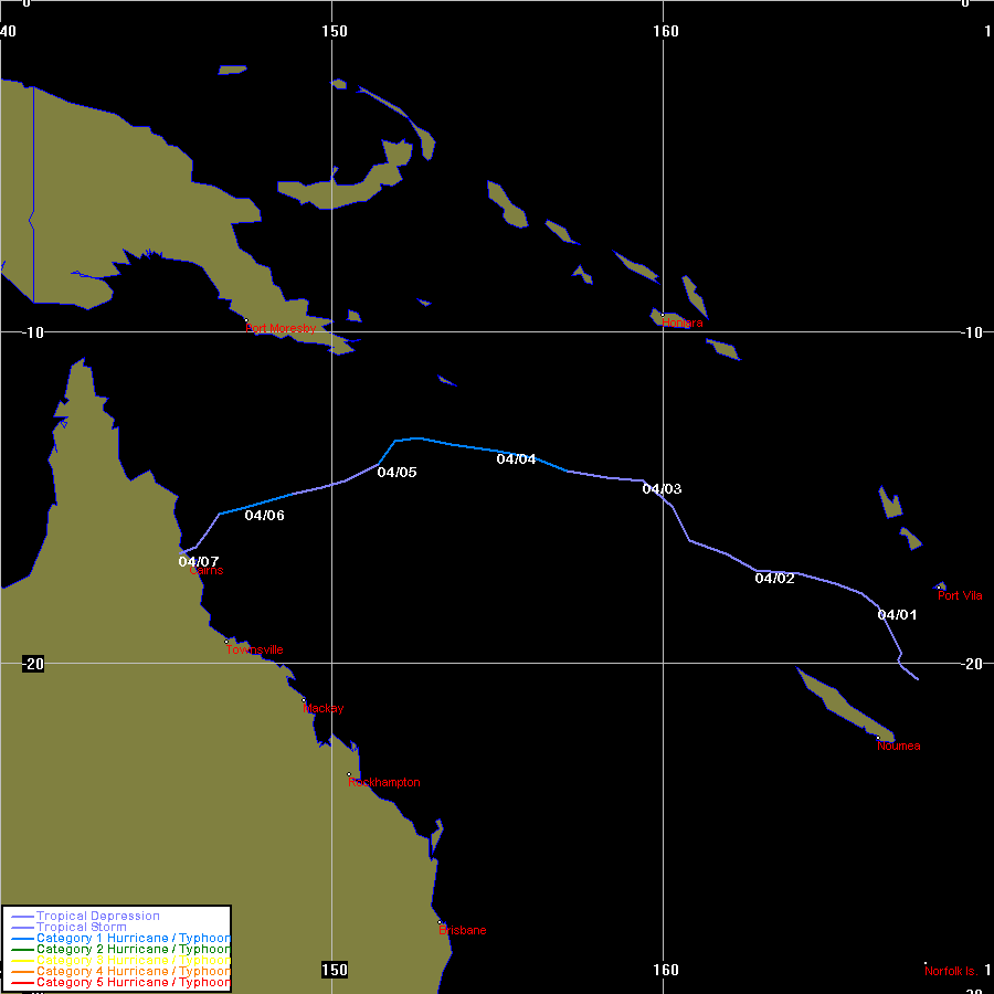 Tropical Cyclone Vaughan