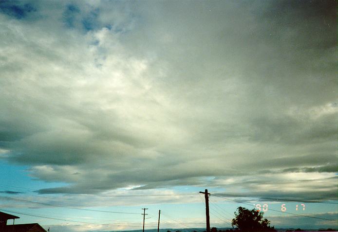 altocumulus altocumulus_cloud : Schofields, NSW   17 June 1990