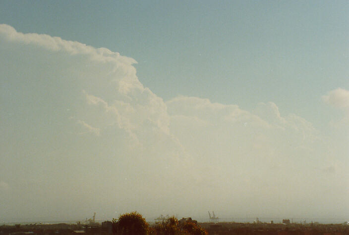 thunderstorm cumulonimbus_incus : Coogee, NSW   16 December 1990