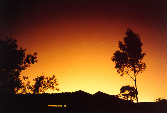 sunset sunset_pictures : Oakhurst, NSW   12 August 1991