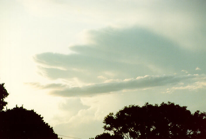 thunderstorm cumulonimbus_incus : Ballina, NSW   2 January 1992