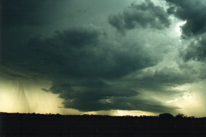 cumulonimbus thunderstorm_base : E of Casino, NSW   4 November 2000