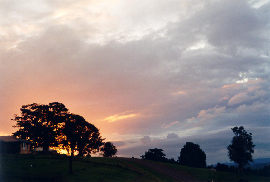 sunset sunset_pictures : McLeans Ridges, NSW   16 March 2003