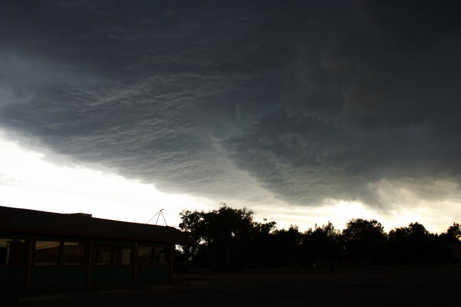 cumulonimbus thunderstorm_base : SW of Burlington, NSW   5 June 2006