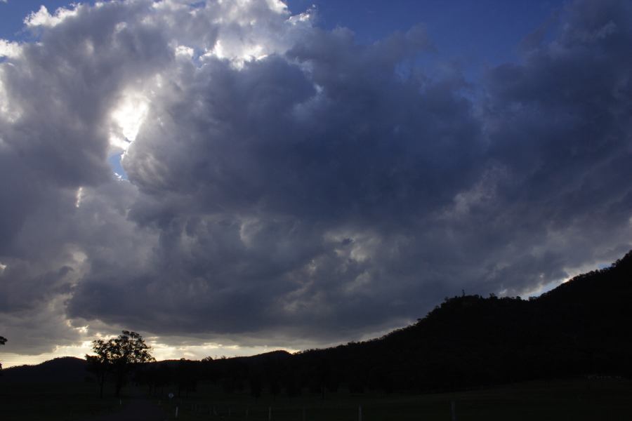cumulonimbus thunderstorm_base : near Bulga, NSW   4 March 2007