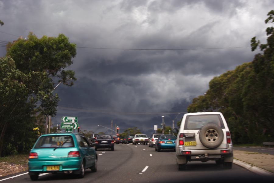 cumulonimbus thunderstorm_base : near Engadine, NSW   8 March 2007