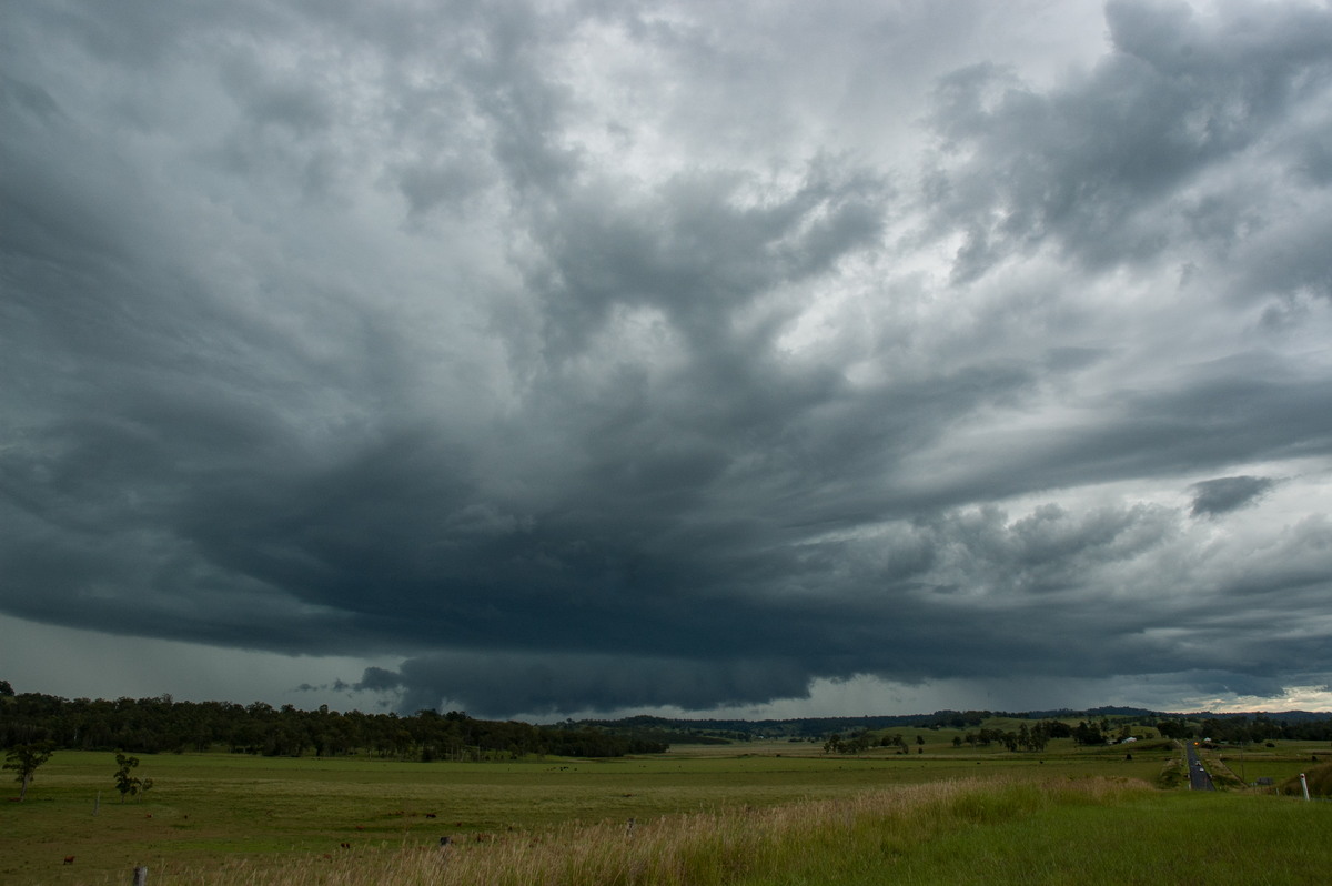 cumulonimbus thunderstorm_base : NW of Lismore, NSW   8 March 2007