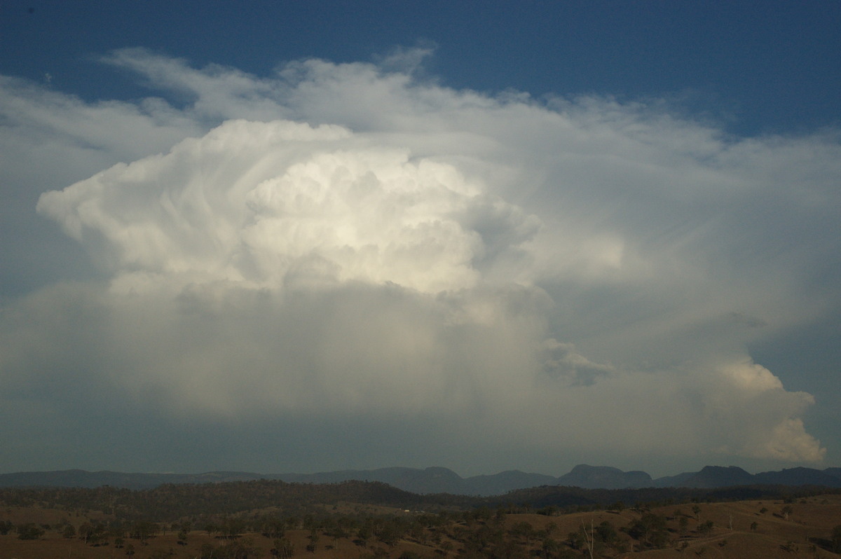 thunderstorm cumulonimbus_incus : near Rathdowney, QLD   6 October 2007