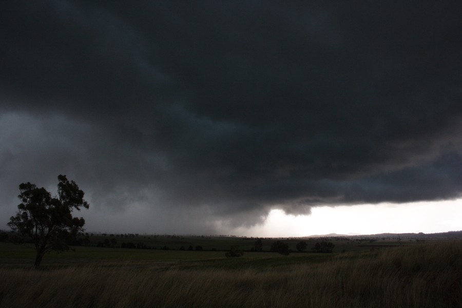 cumulonimbus thunderstorm_base : E of Gunnedah, NSW   14 October 2008
