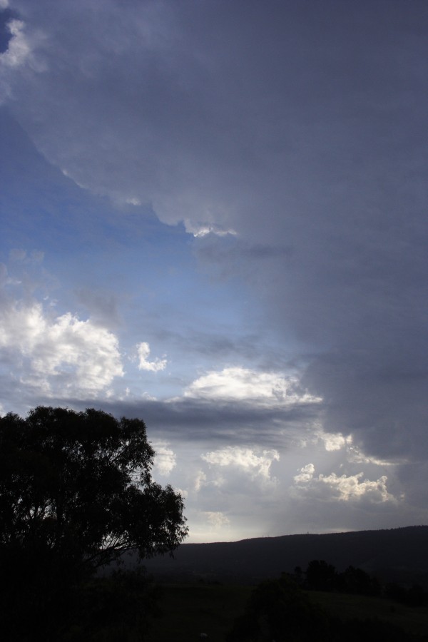 anvil thunderstorm_anvils : Kurrajong, NSW   20 October 2008