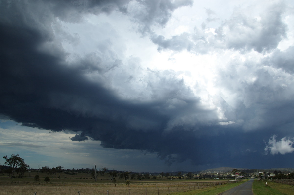 cumulonimbus supercell_thunderstorm : Beaudesert, QLD   16 November 2008