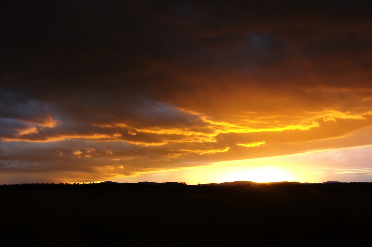 sunset sunset_pictures : near Killarney, QLD   24 January 2009