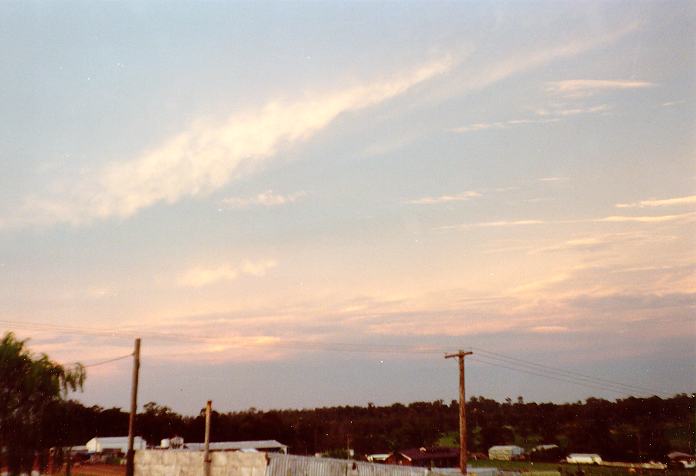 altostratus altostratus_cloud : Schofields, NSW   19 January 1990