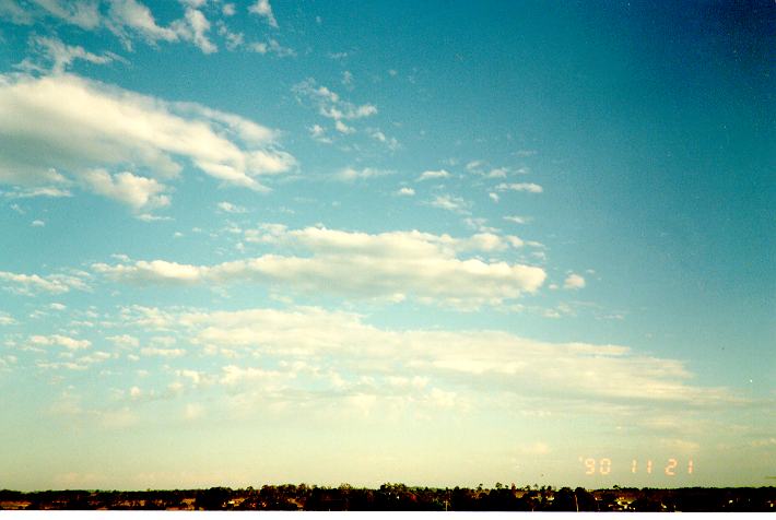 altocumulus altocumulus_cloud : Schofields, NSW   21 November 1990