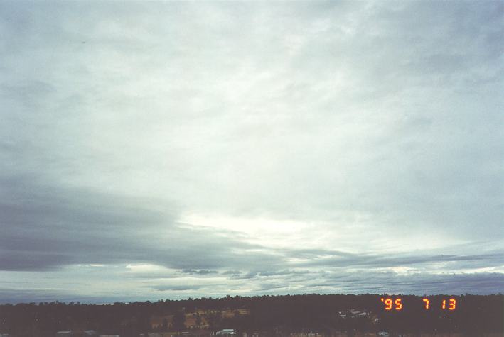 altostratus altostratus_cloud : Schofields, NSW   13 July 1995