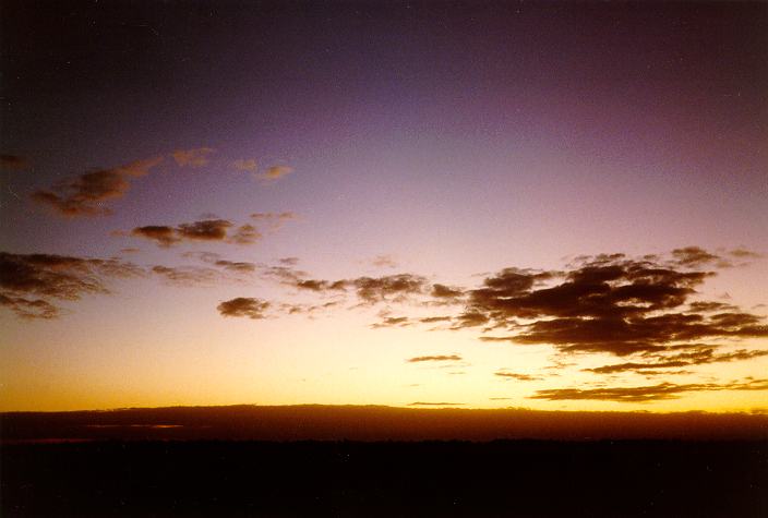 sunset sunset_pictures : Schofields, NSW   14 April 1996