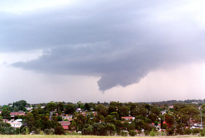 wallcloud thunderstorm_wall_cloud : Rooty Hill, NSW   10 November 1997