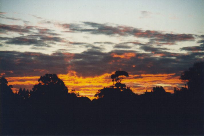 sunset sunset_pictures : Wollongbar, NSW   17 July 1999