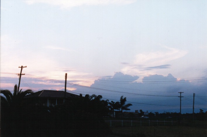 thunderstorm cumulonimbus_calvus : Schofields, NSW   2 September 1999