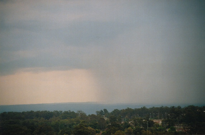 raincascade precipitation_cascade : Rooty Hill, NSW   18 October 1999