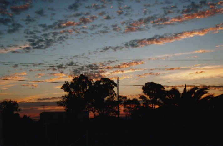 sunset sunset_pictures : Schofields, NSW   27 March 2000