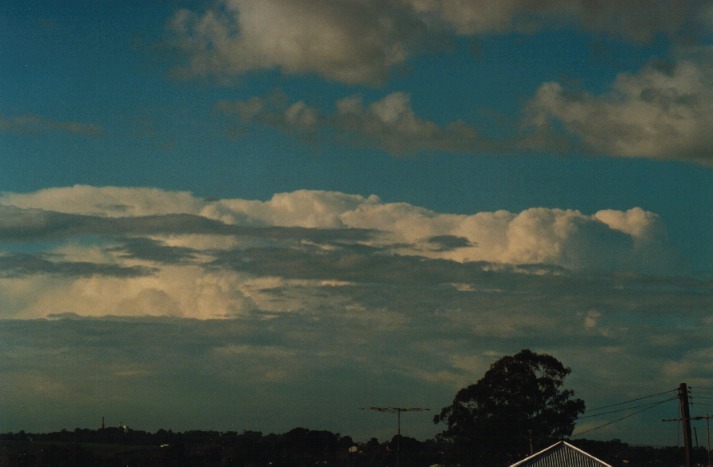 thunderstorm cumulonimbus_incus : Schofields, NSW   19 April 2000