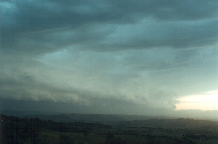 cumulonimbus thunderstorm_base : McLeans Ridges, NSW   26 October 2000