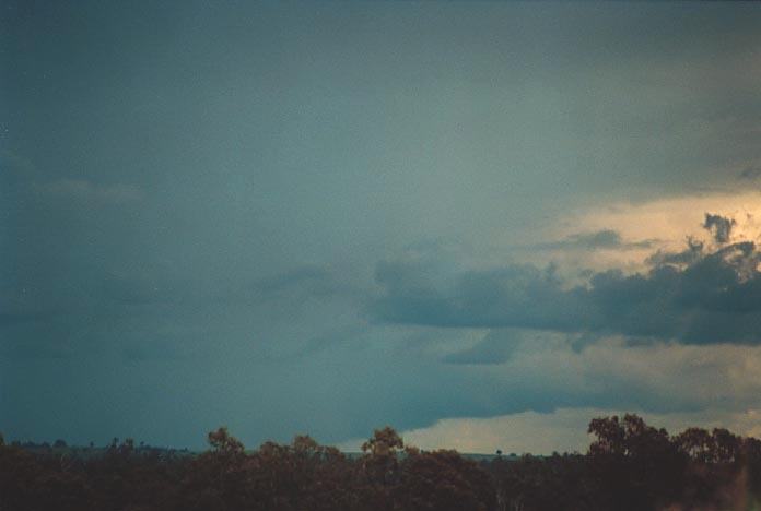 cumulonimbus thunderstorm_base : 50km N of Miles, Qld   21 November 2000