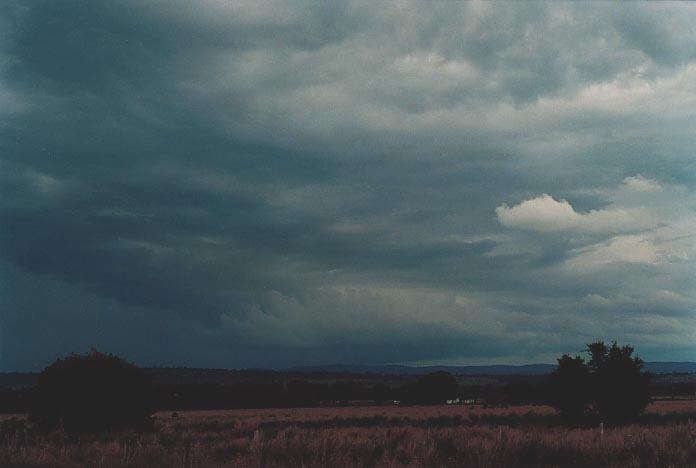 wallcloud thunderstorm_wall_cloud :  N of Theodore, Qld   21 November 2000