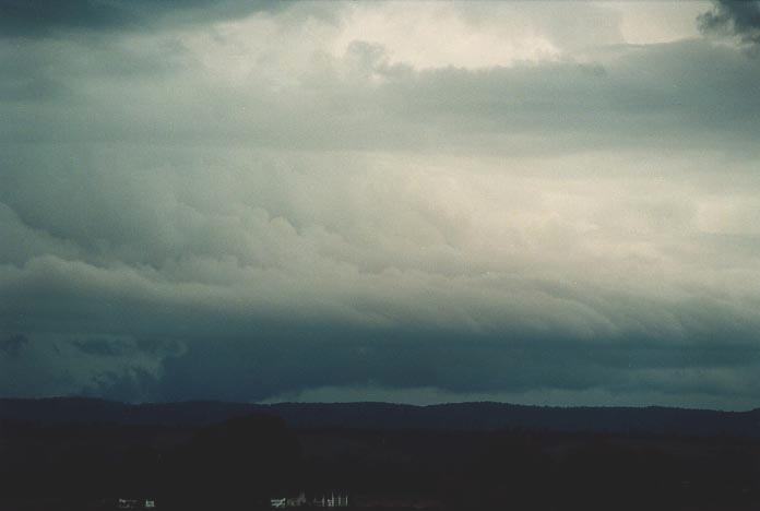 cumulonimbus thunderstorm_base :  N of Theodore, Qld   21 November 2000