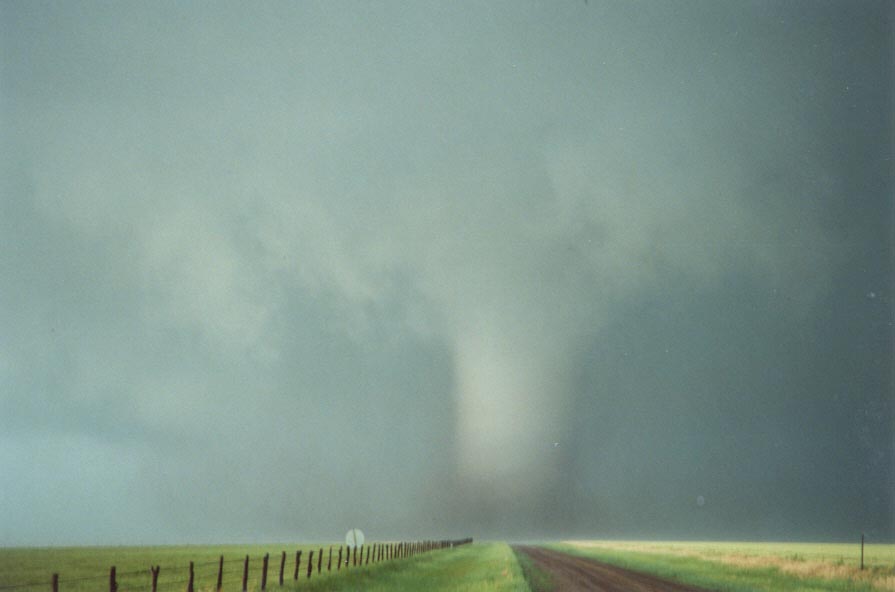 wallcloud thunderstorm_wall_cloud : near White Deer, Texas, USA   29 May 2001