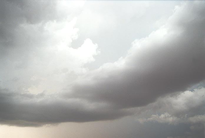 cumulonimbus supercell_thunderstorm : W of Bluff City, Kansas, USA   4 June 2001