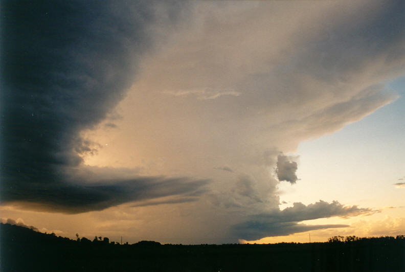 thunderstorm cumulonimbus_incus : Coraki, NSW   22 March 2003
