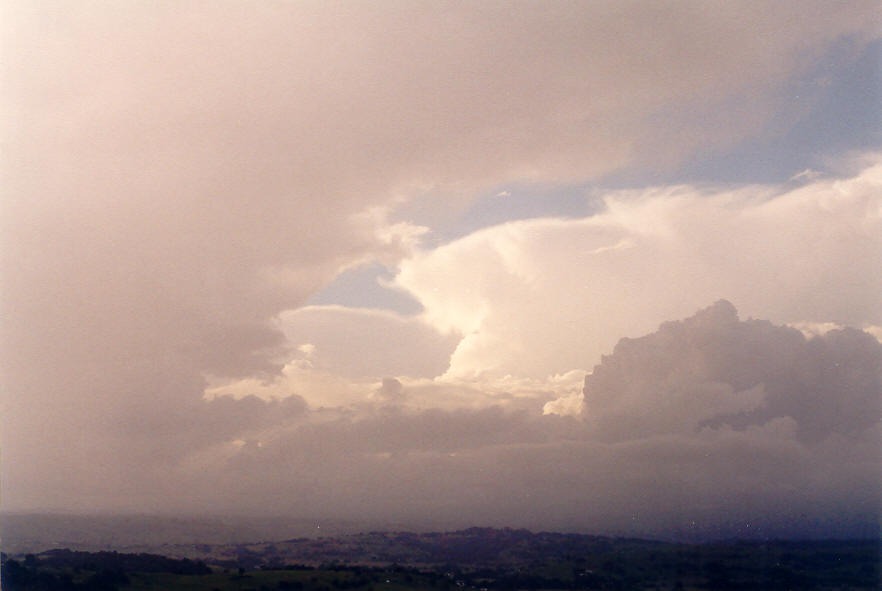 thunderstorm cumulonimbus_incus : McLeans Ridges, NSW   23 March 2003