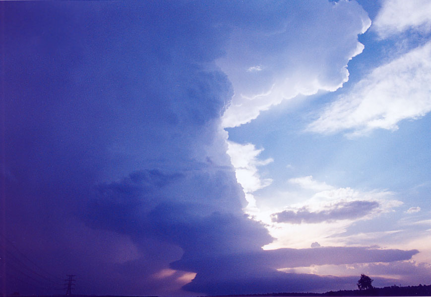 anvil thunderstorm_anvils : Penrith, NSW   1 February 2005