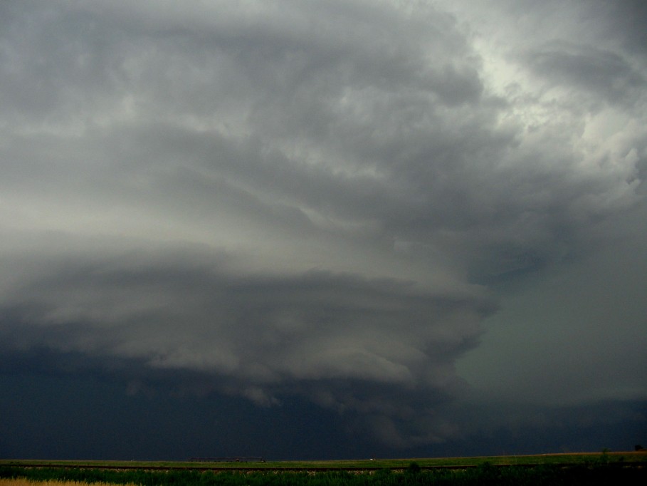cumulonimbus thunderstorm_base : near Nazareth, Texas, USA   31 May 2005