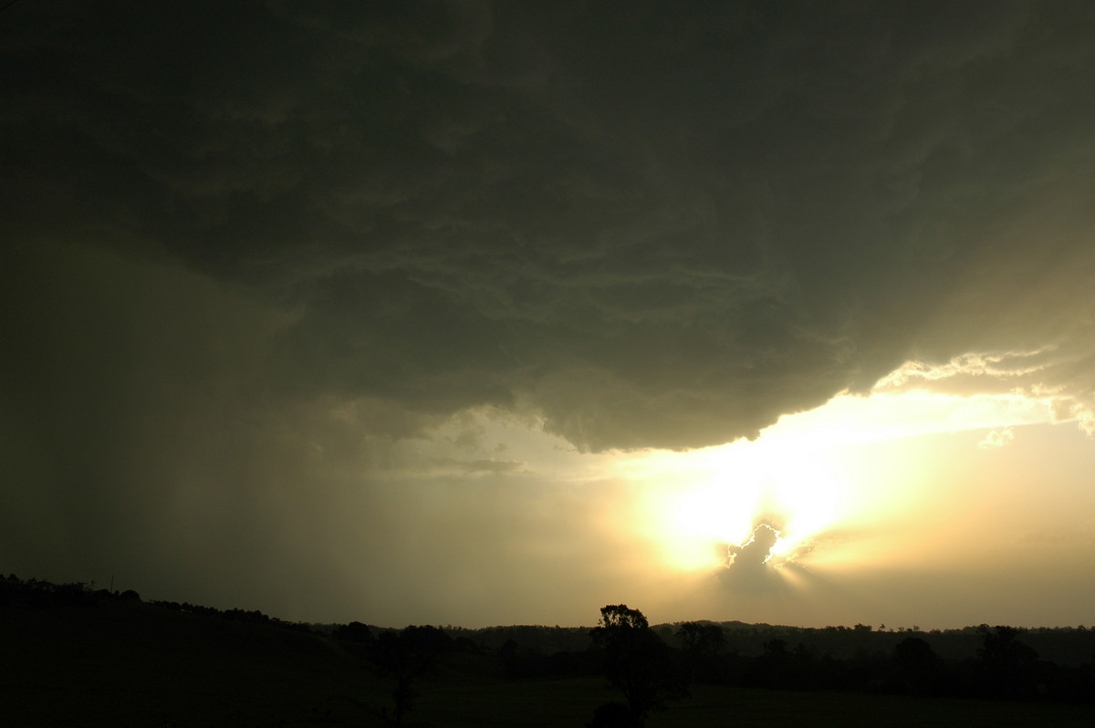 cumulonimbus thunderstorm_base : S of Kyogle, NSW   29 November 2006