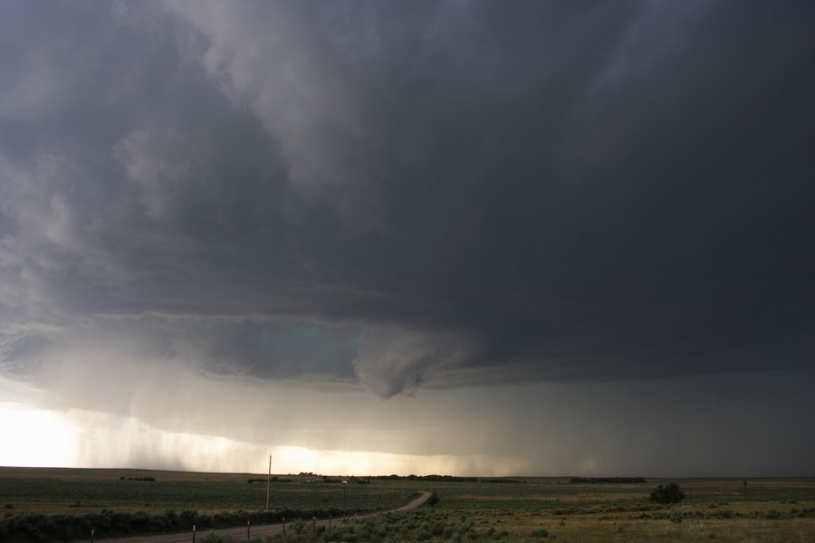 cumulonimbus thunderstorm_base : ESE of Campo, Colorado, USA   31 May 2007