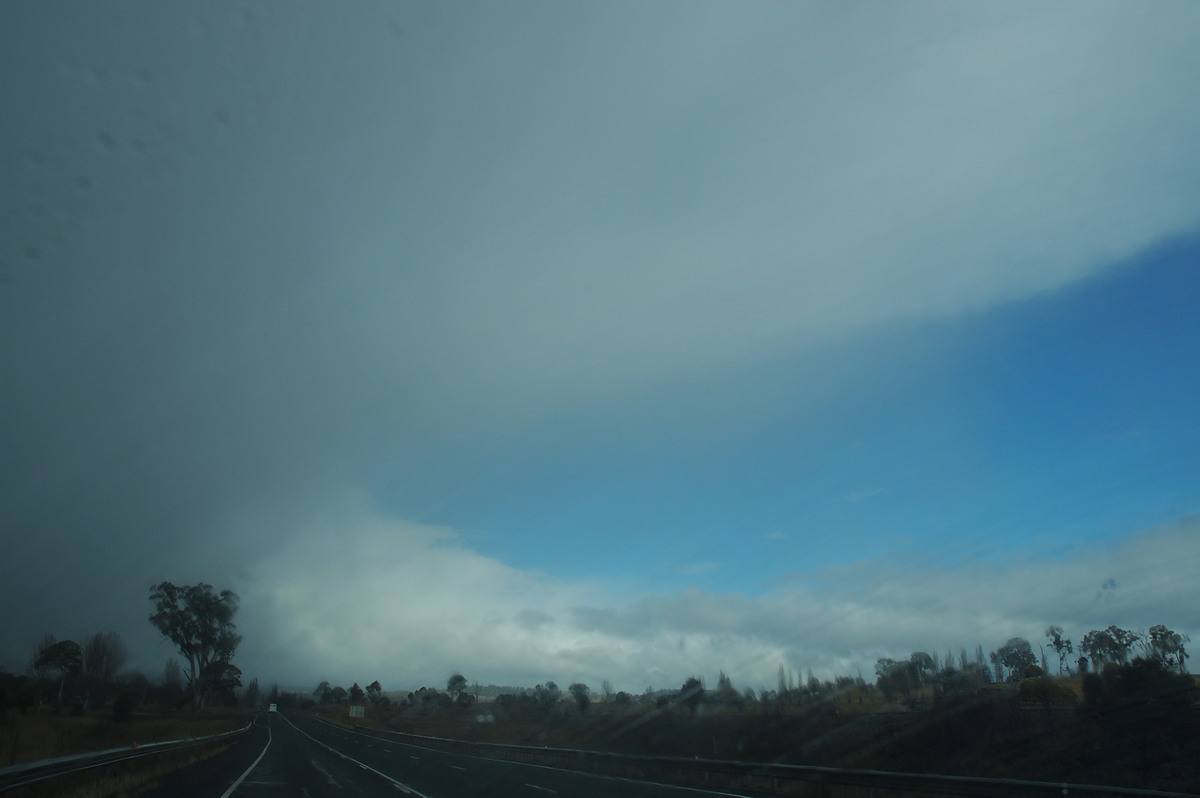 anvil thunderstorm_anvils : near Glen Innes, NSW   8 July 2007