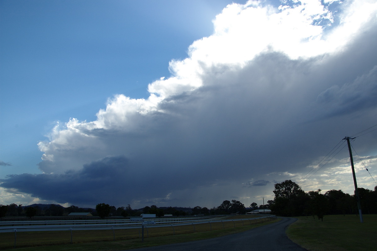 anvil thunderstorm_anvils : near Canungra, QLD   25 October 2008